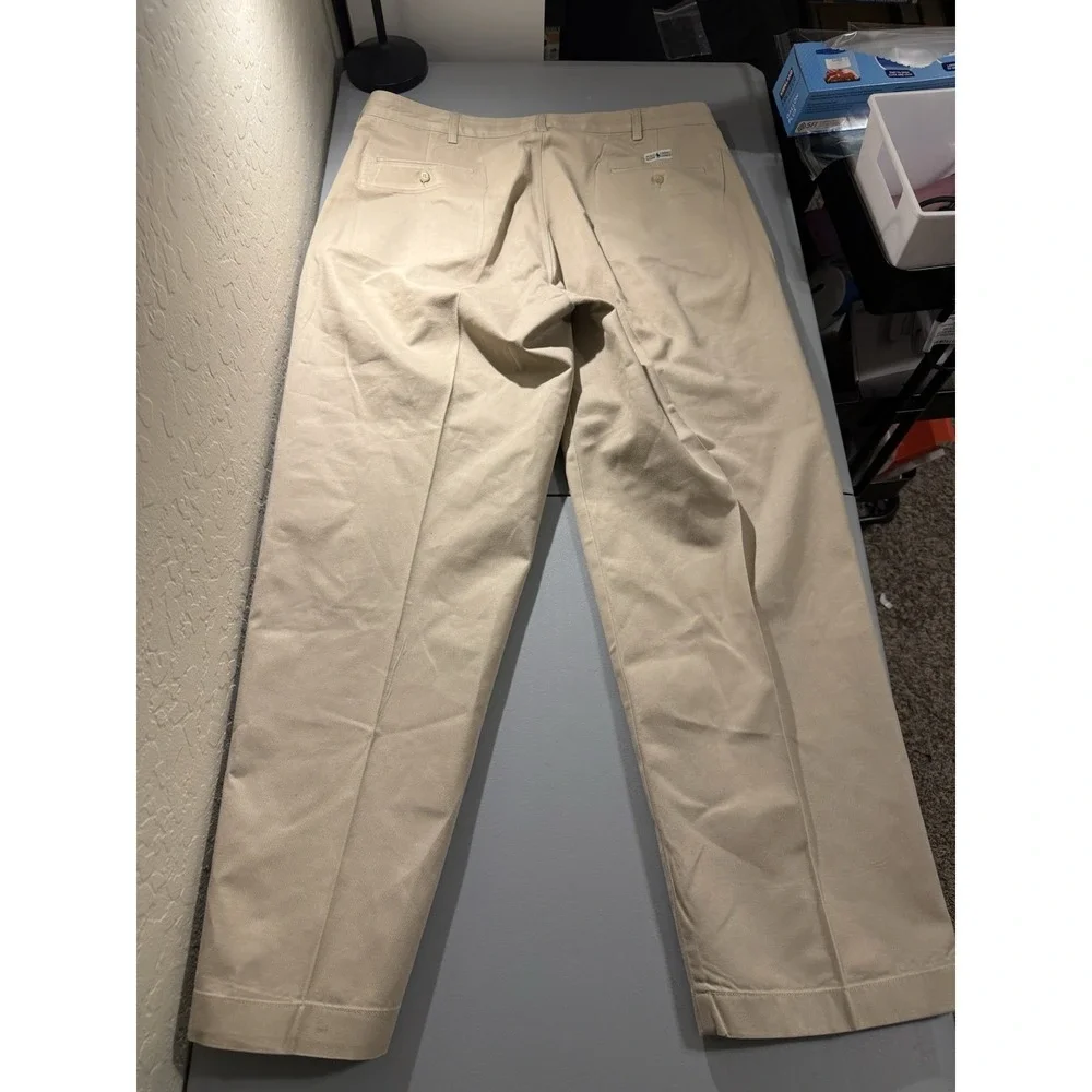 Vintage Polo Ralph Lauren Andrew Pant Men's 40x30 (38x30) Pleated‎ Chino Tan